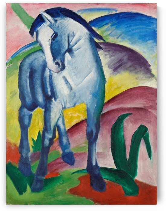 Blue Horse I by Marc Franz 1911 by Goldfishwallart