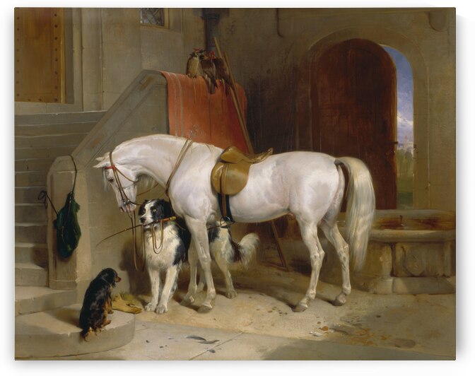 Favouritesthe Property of H.R.H. Prince George of Cambridge by Sir Edwin Henry Landseer by Goldfishwallart