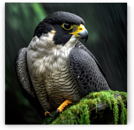 Magestic and beautiful peregrine falcon wall art by Goldfishwallart