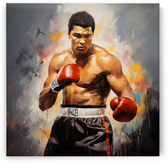 Muhammad Ali wall art by Goldfishwallart
