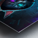 Hacker Cat Cyberpunk   Metal print