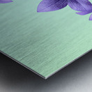 Purple flowers Metal print
