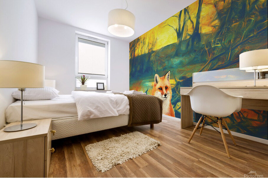 Be like the fox Mural print