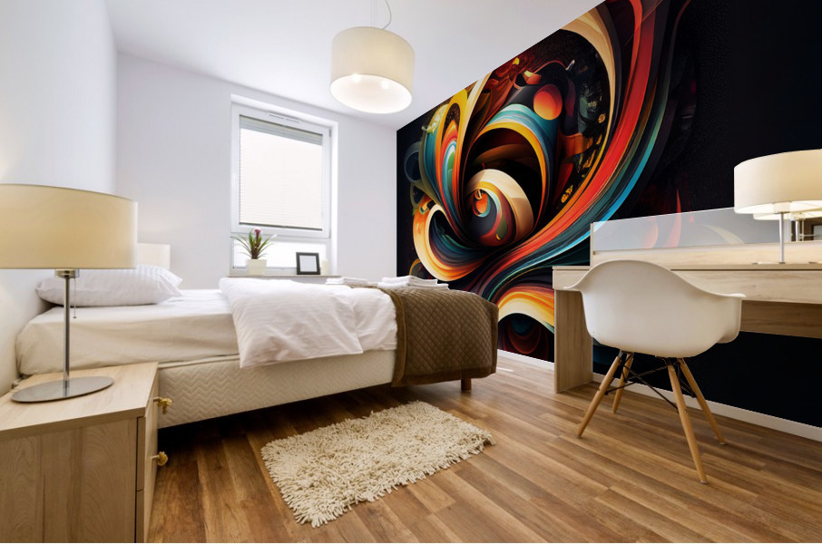 Abstract wall art   Mural print