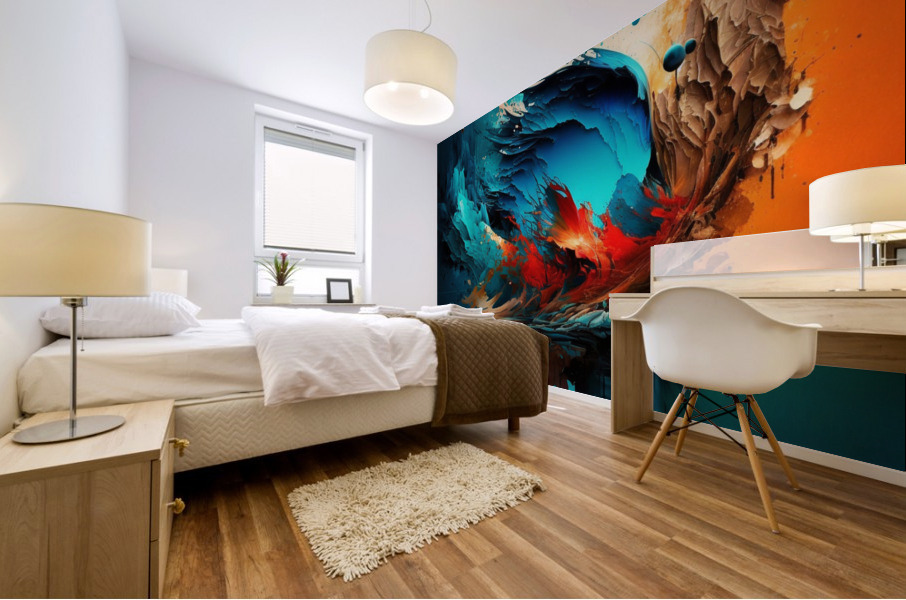 Abstract wall art   Mural print