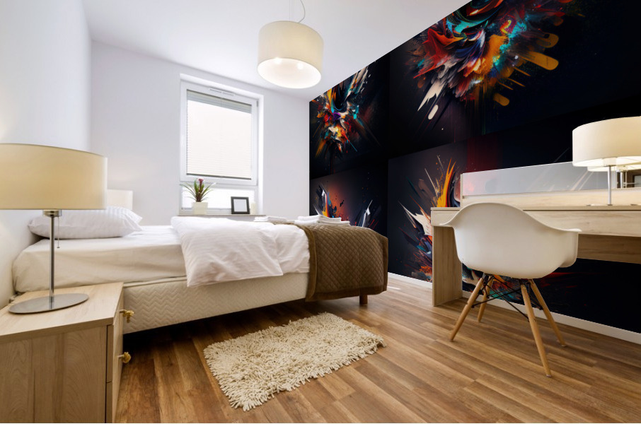 Abstract wall art   Mural print