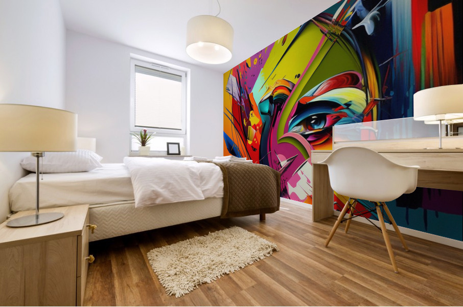 Abstract  wall art   Mural print