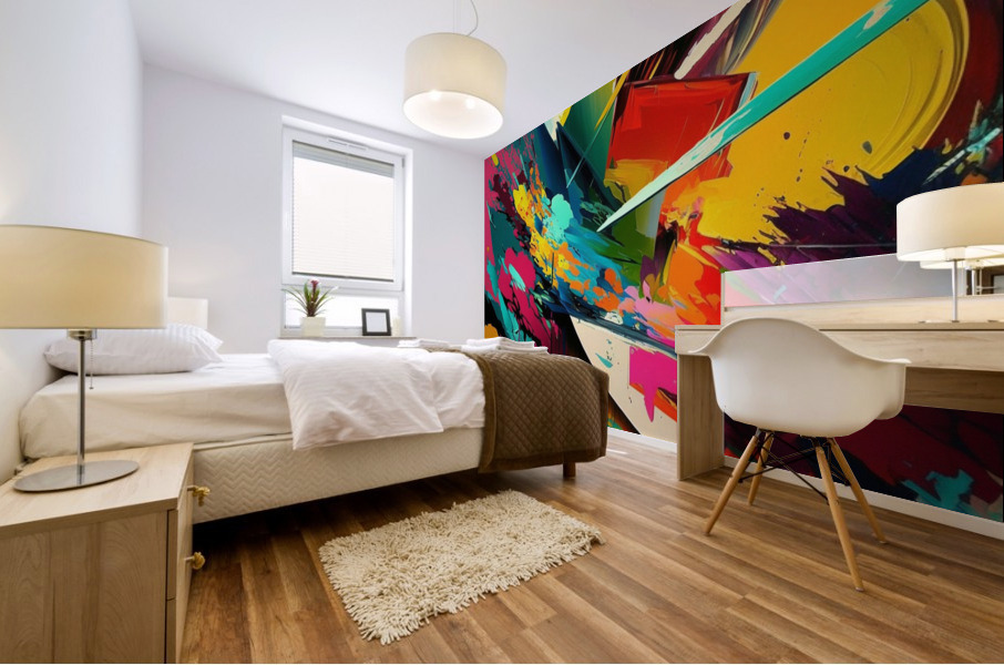 Abstract  wall art   Mural print