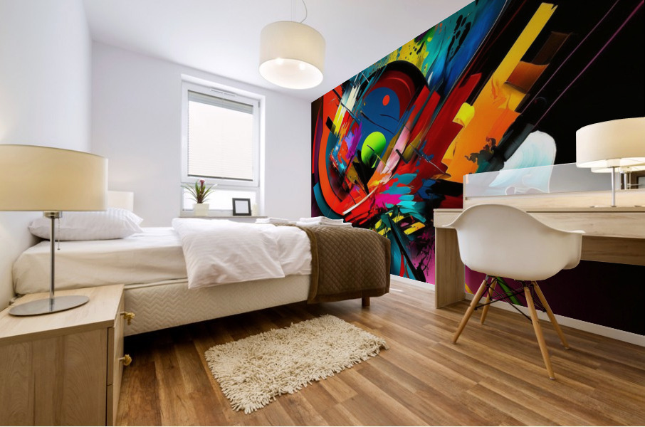 Abstract  wall art   Mural print