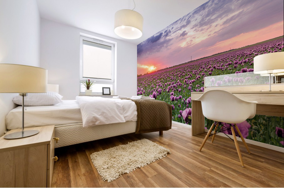 Flowers landscape Mural print