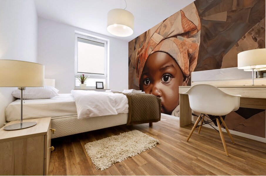 Afrocentric Kids Wall Print Mural print