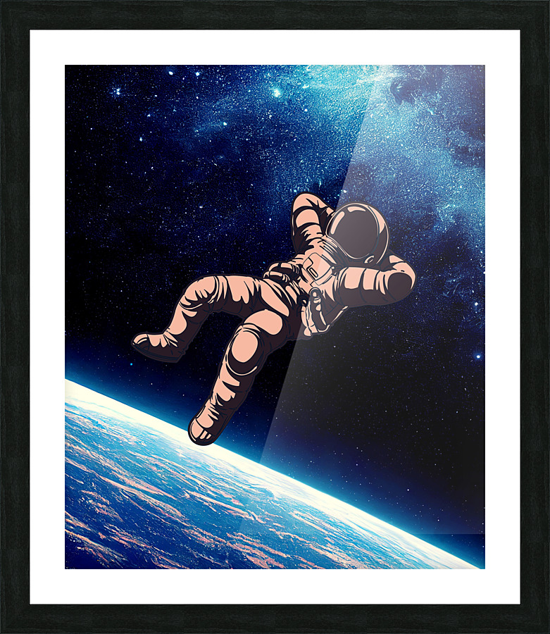 Astronaut Picture Frame print