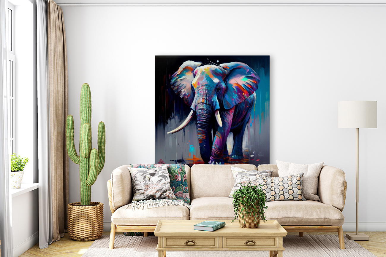 Elephant painting Reproduction