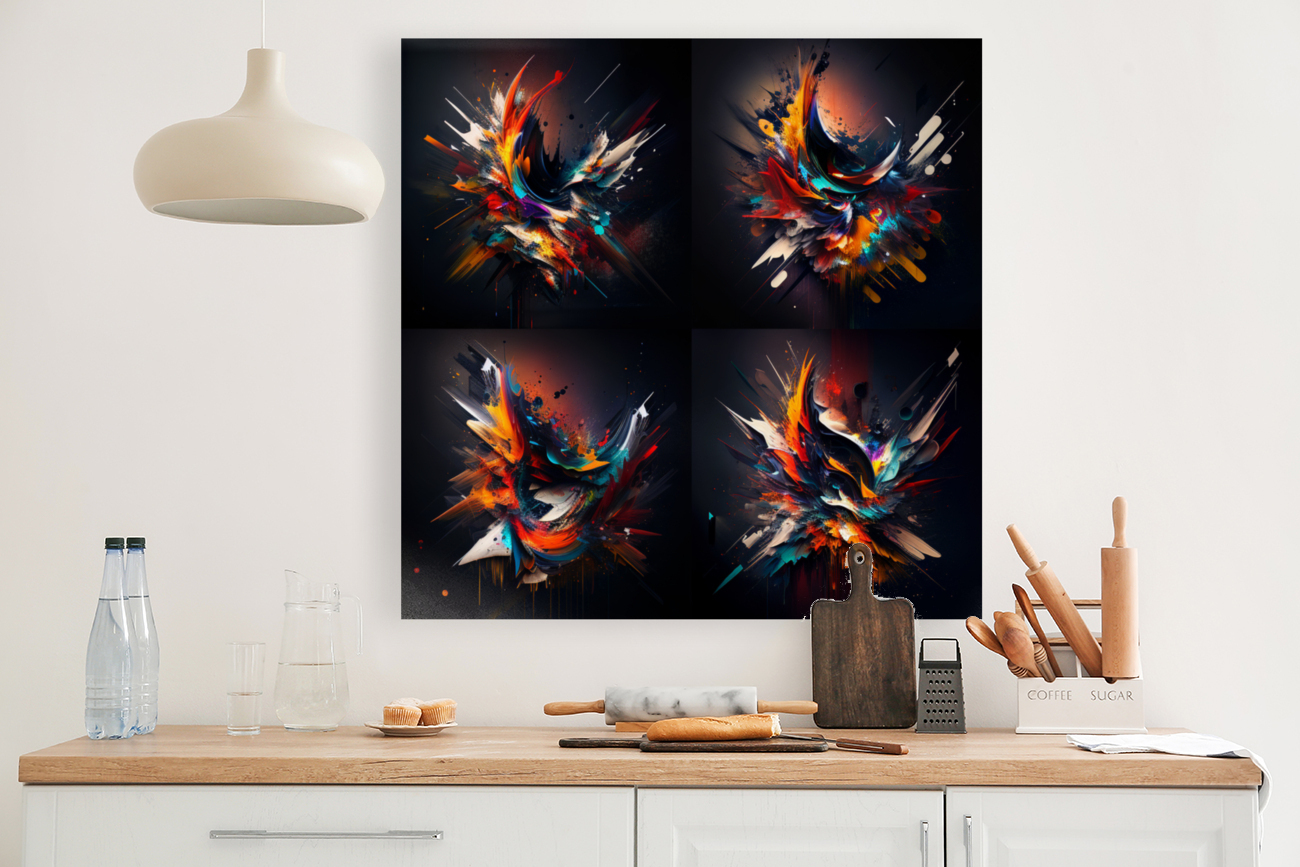 Abstract wall art   Reproduction