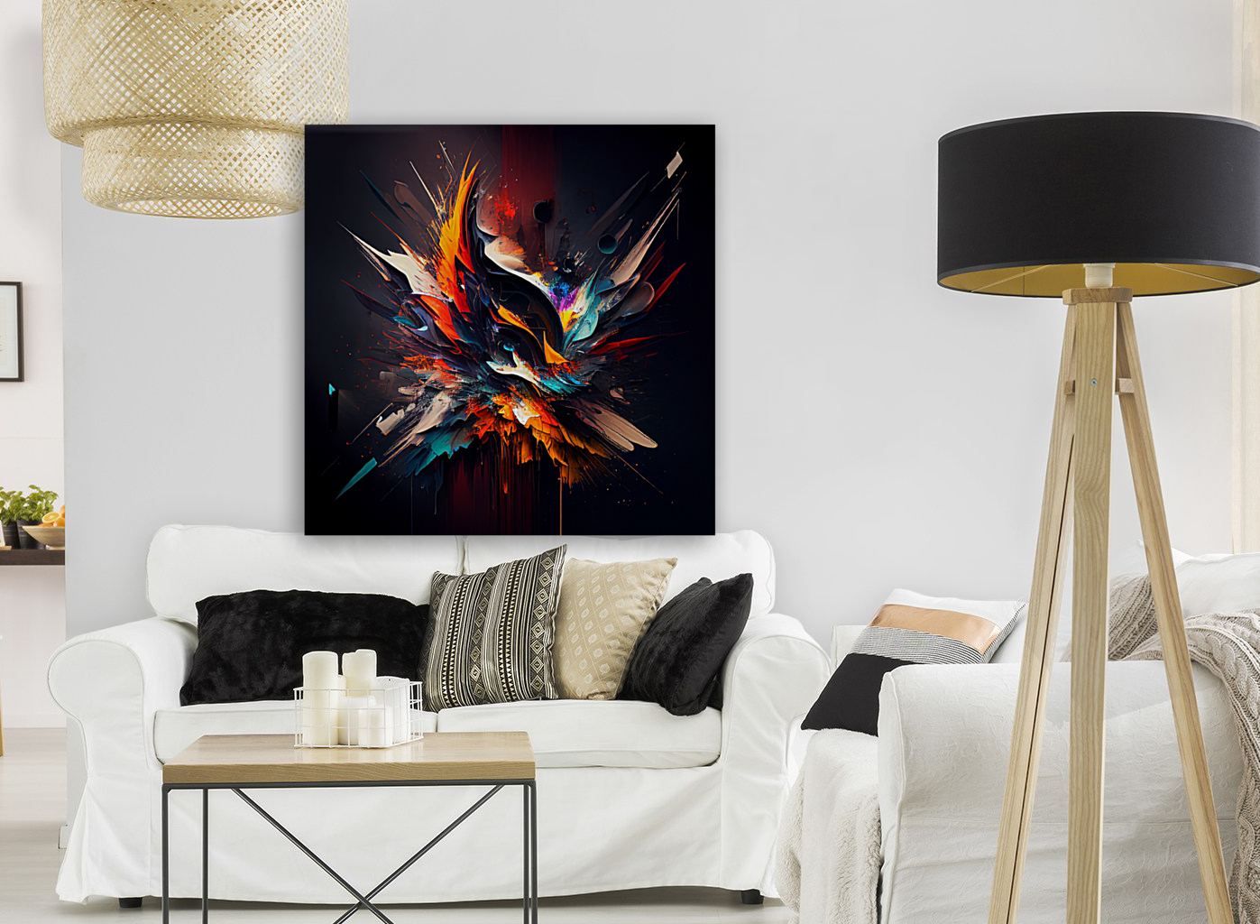 Abstract wall art   Reproduction