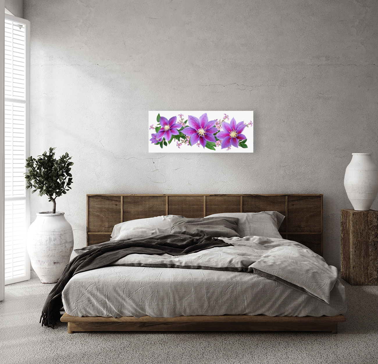 Purple Flowers Reproduction