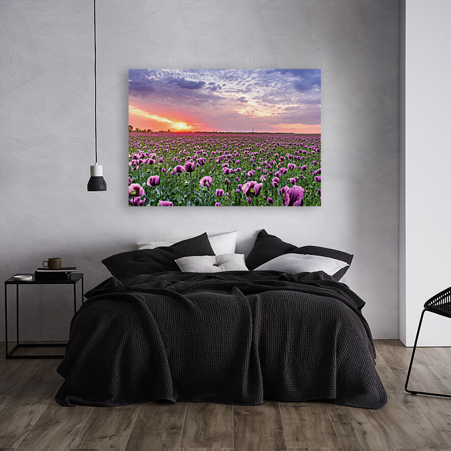 Flowers landscape Reproduction