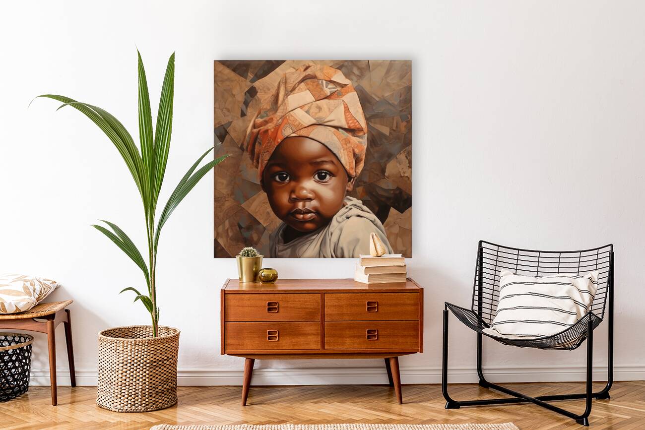 Afrocentric Kids Wall Print Reproduction