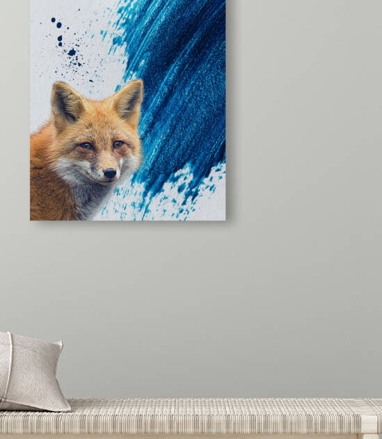 Regard de renard Fox look by Goldfishwallart