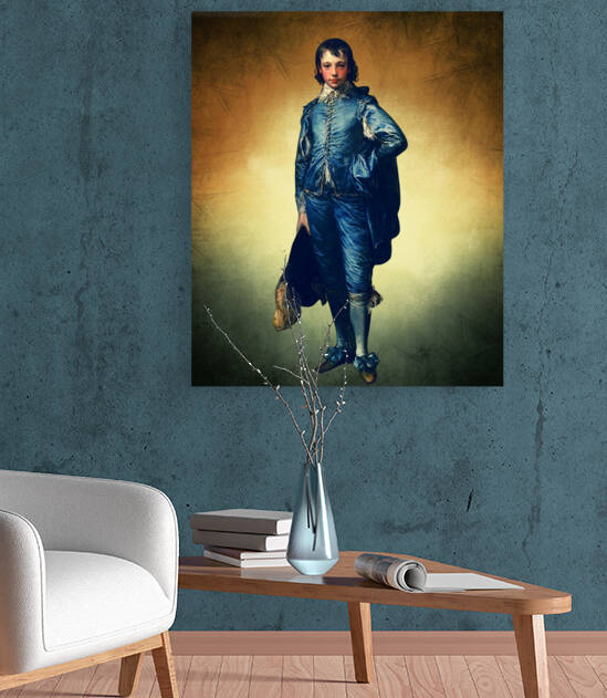The Blue Boy  by Goldfishwallart