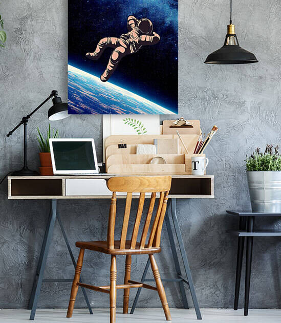 Astronaut by Goldfishwallart