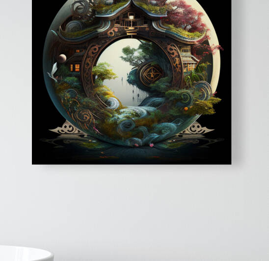 feng shui painting art by Goldfishwallart