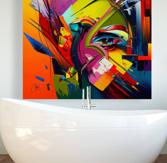 Abstract  wall art   by Goldfishwallart