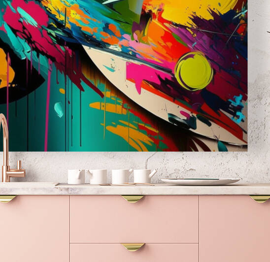 Abstract  wall art   by Goldfishwallart