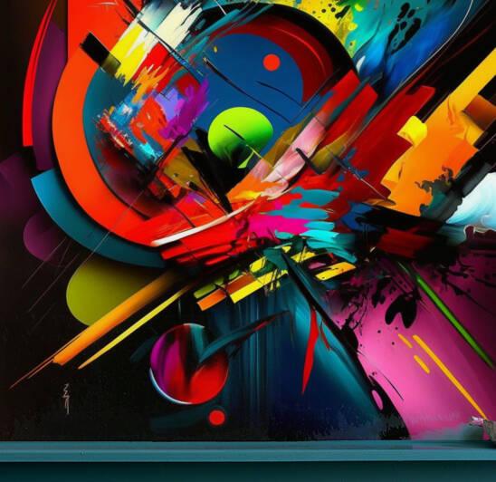 Abstract  wall art   by Goldfishwallart