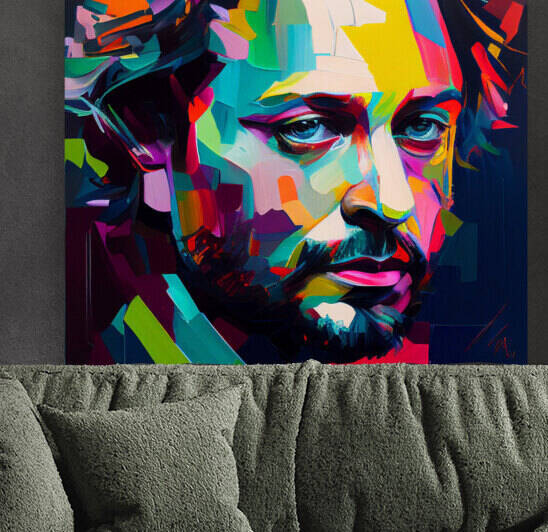 Giorgio Tsoukalos vibrant colors  by Goldfishwallart