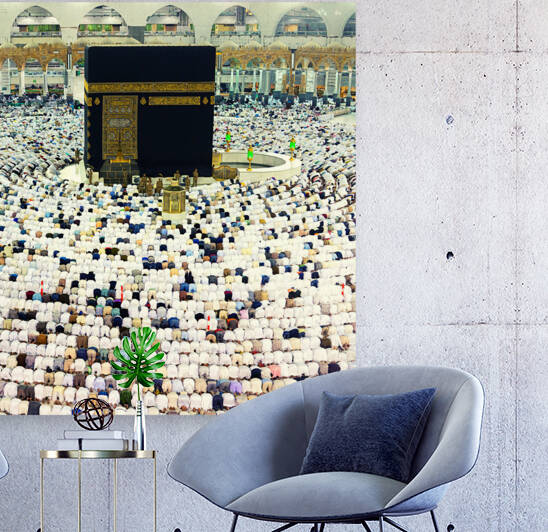 Wall art islamic holy kaba Mecca by Goldfishwallart