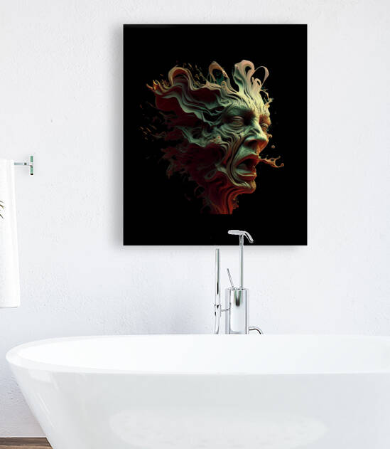 twisted face by Goldfishwallart