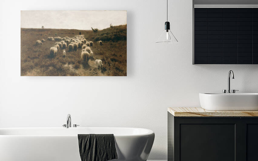 Anton Mauve -The Return of the Flock Laren by Goldfishwallart