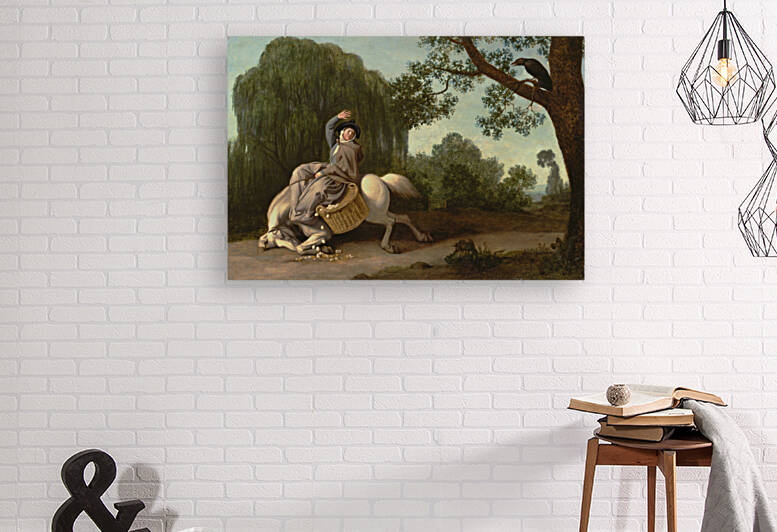 The Farmer s Wife and the Raven-George Stubbs  by Goldfishwallart
