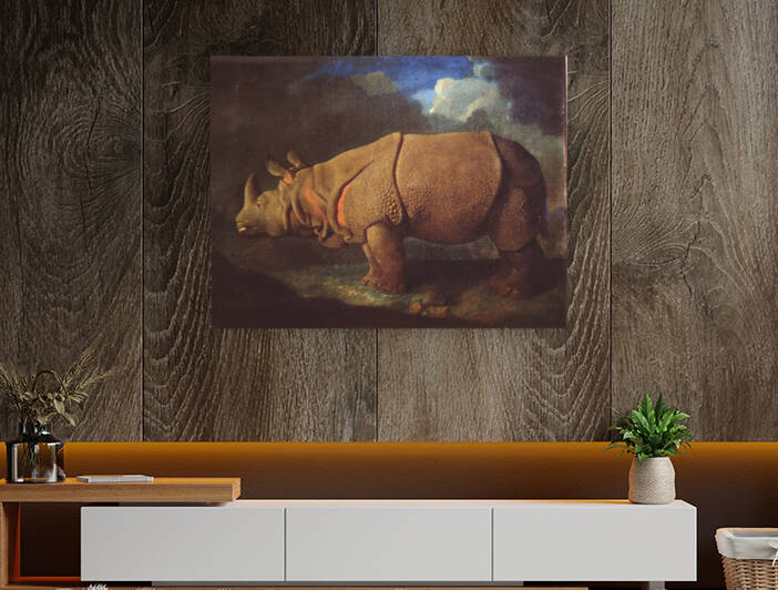 Rhinoceros by George stubbs by Goldfishwallart
