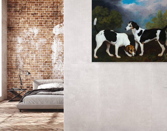   A Couple of Foxhounds by George Stubbs 1724 1806  by Goldfishwallart