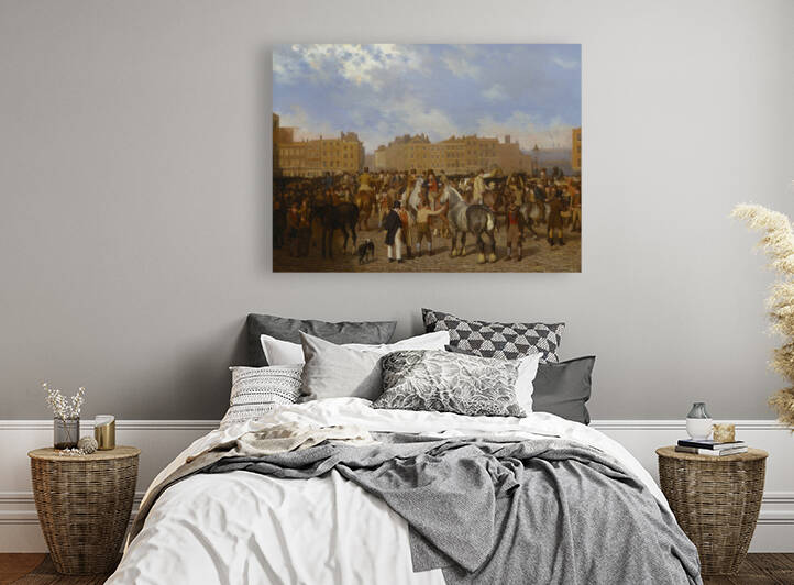 Old Smithfield Market by Jacques-Laurent Agasse 1824 by Goldfishwallart