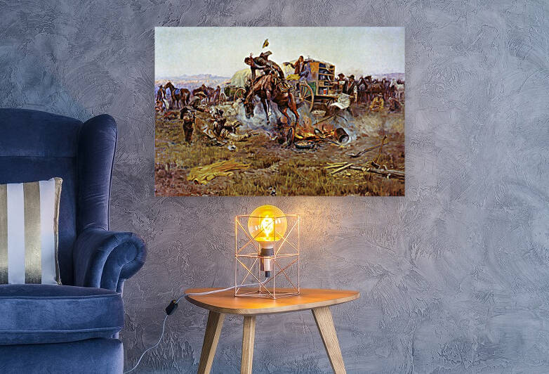 Camp Cooks Troubles by Charles Marion Russell 1912 by Goldfishwallart