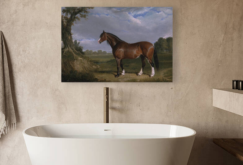 A Clydesdale Stallion by John Frederick Herring 1820 by Goldfishwallart