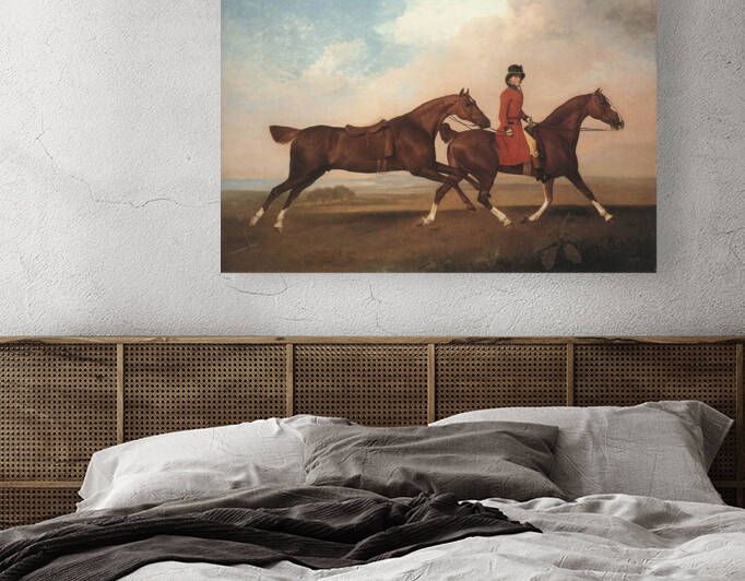  William Anderson with Two Saddle by George Stubbs 1793 by Goldfishwallart