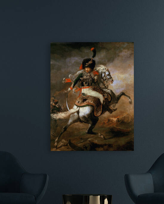 The Charging Chasseur by Theodore Gericault 1812 by Goldfishwallart