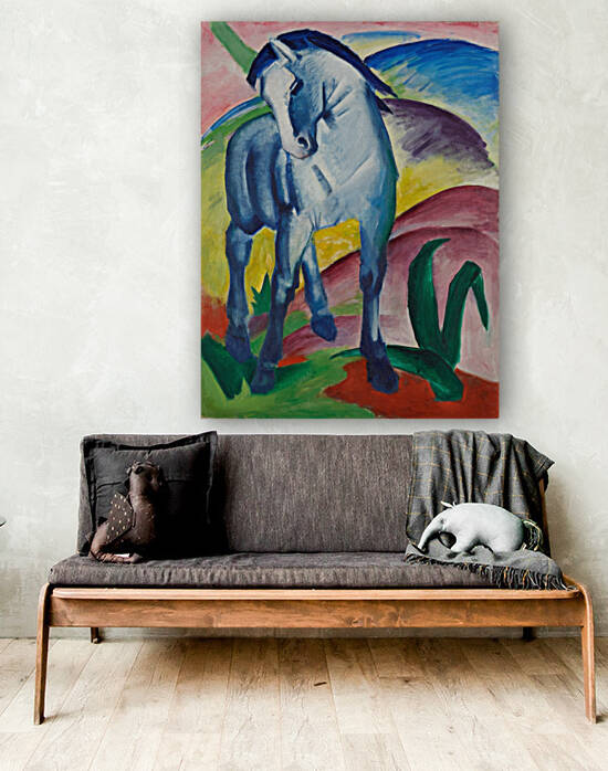 Blue Horse I by Marc Franz 1911 by Goldfishwallart