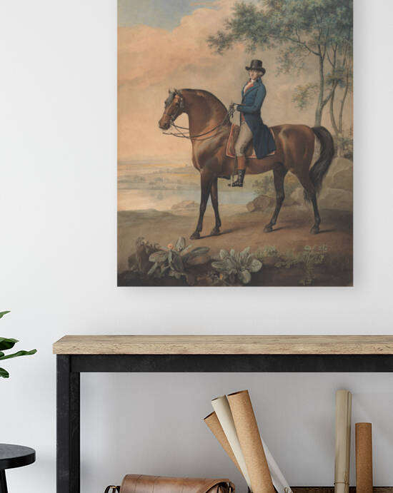 Warren Hastings on his Arabian Horse by George Townly Stubbs 1796 by Goldfishwallart