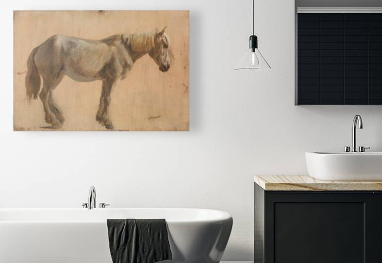   Study of a Grey Horse 1800 by Jacques Laurent Agasse  by Goldfishwallart