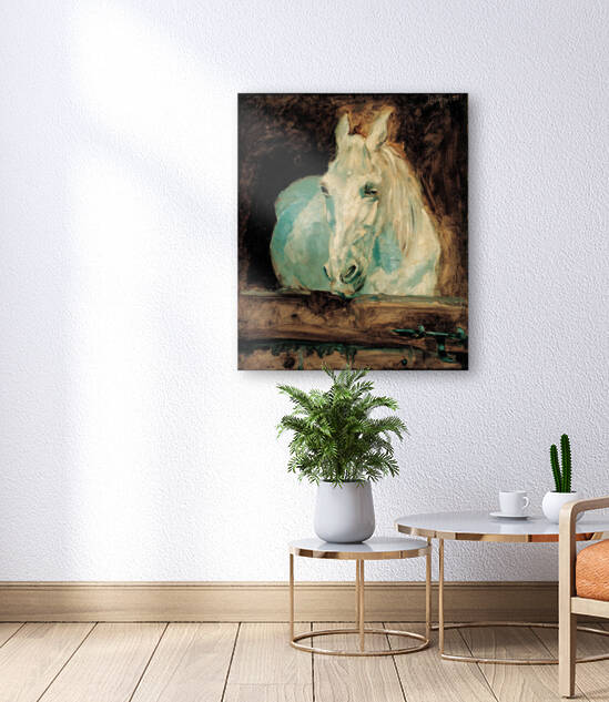 The White Horse Gazelle by Henri Toulouse-Lautrec 1881 by Goldfishwallart