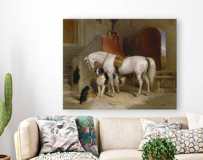Favouritesthe Property of H.R.H. Prince George of Cambridge by Sir Edwin Henry Landseer by Goldfishwallart
