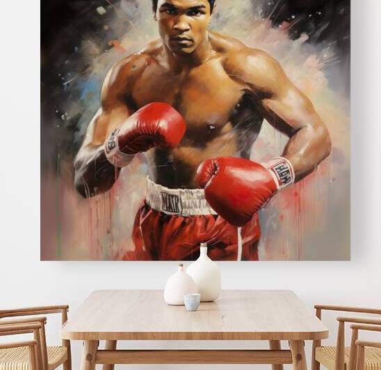 Mohamed ali boxing  wall art  by Goldfishwallart