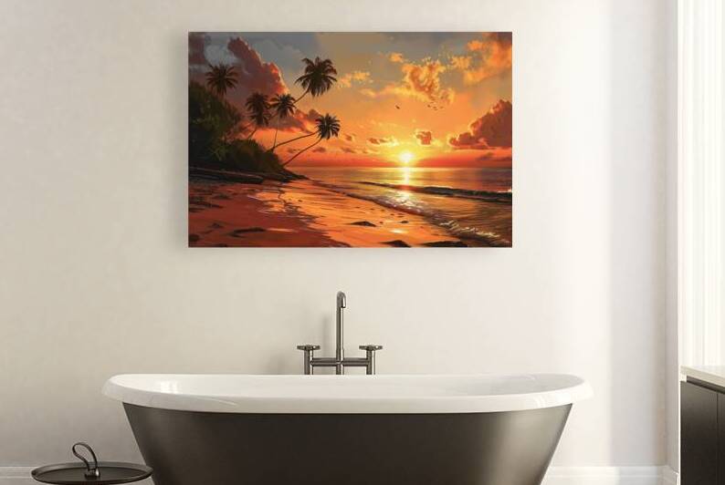  Beach Wall Art  Beach wall painting by Goldfishwallart