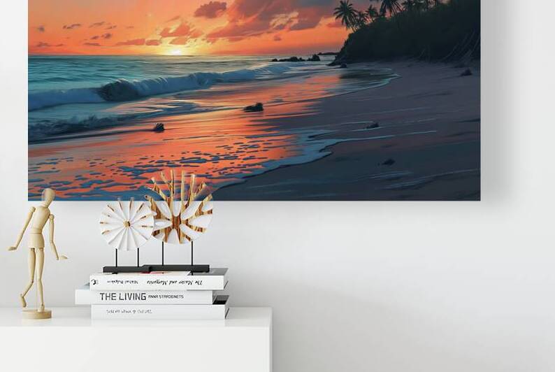 beachside wall art - Beach wall art by Goldfishwallart