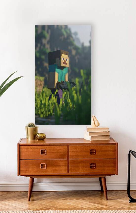  Steve minecraft portrait wall art by Goldfishwallart